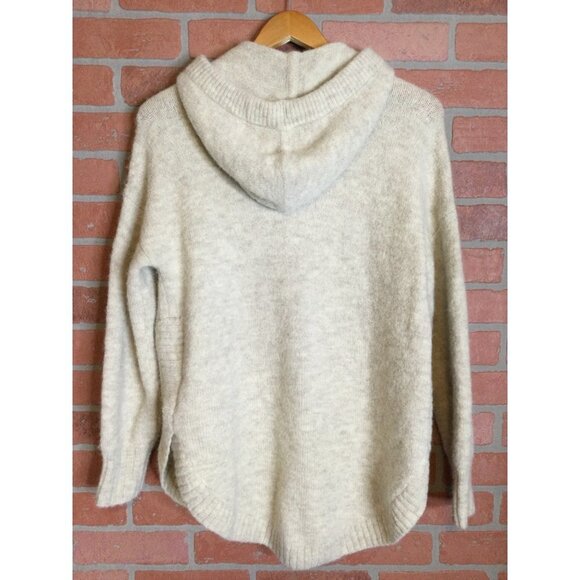 Madewell Women's Wilmington Wool Alpaca Knit Hoodie Sweater Pullover Size XXS - Picture 7 of 10